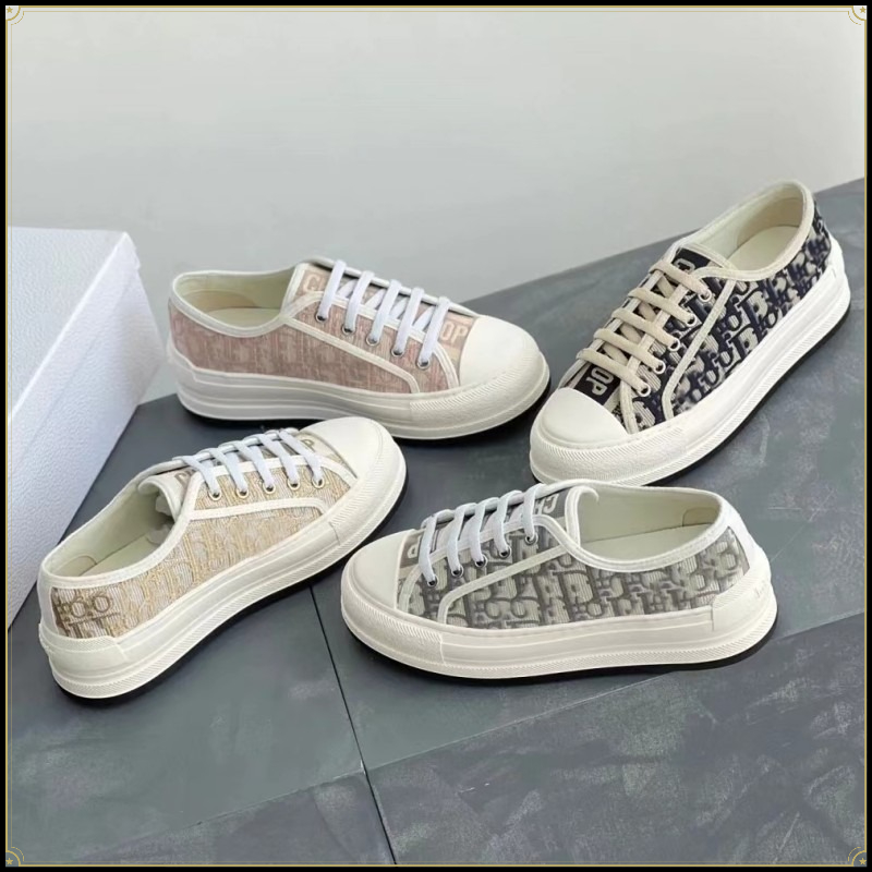 Letter Tray Desk - Breathable Classic Letter Canvas Shoes Thick