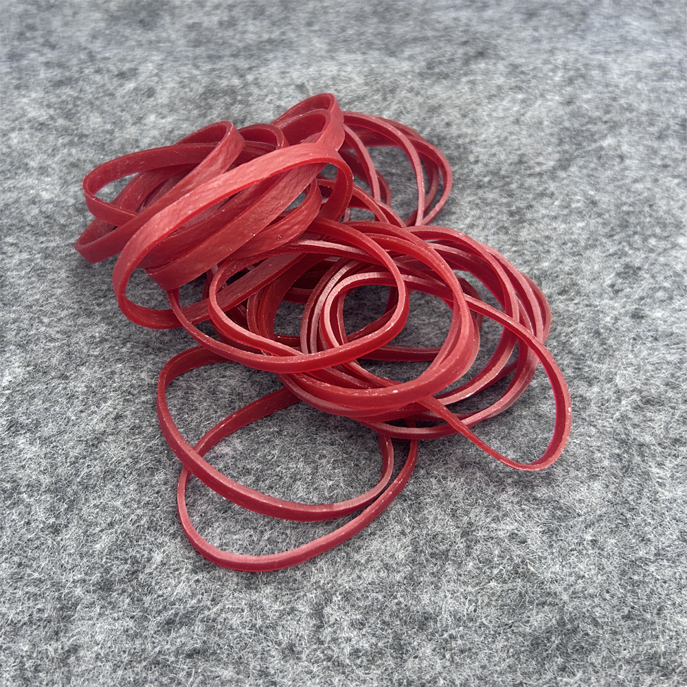 Home Office Freelancer - 100pcs Red Color Elastic Rubber Bands