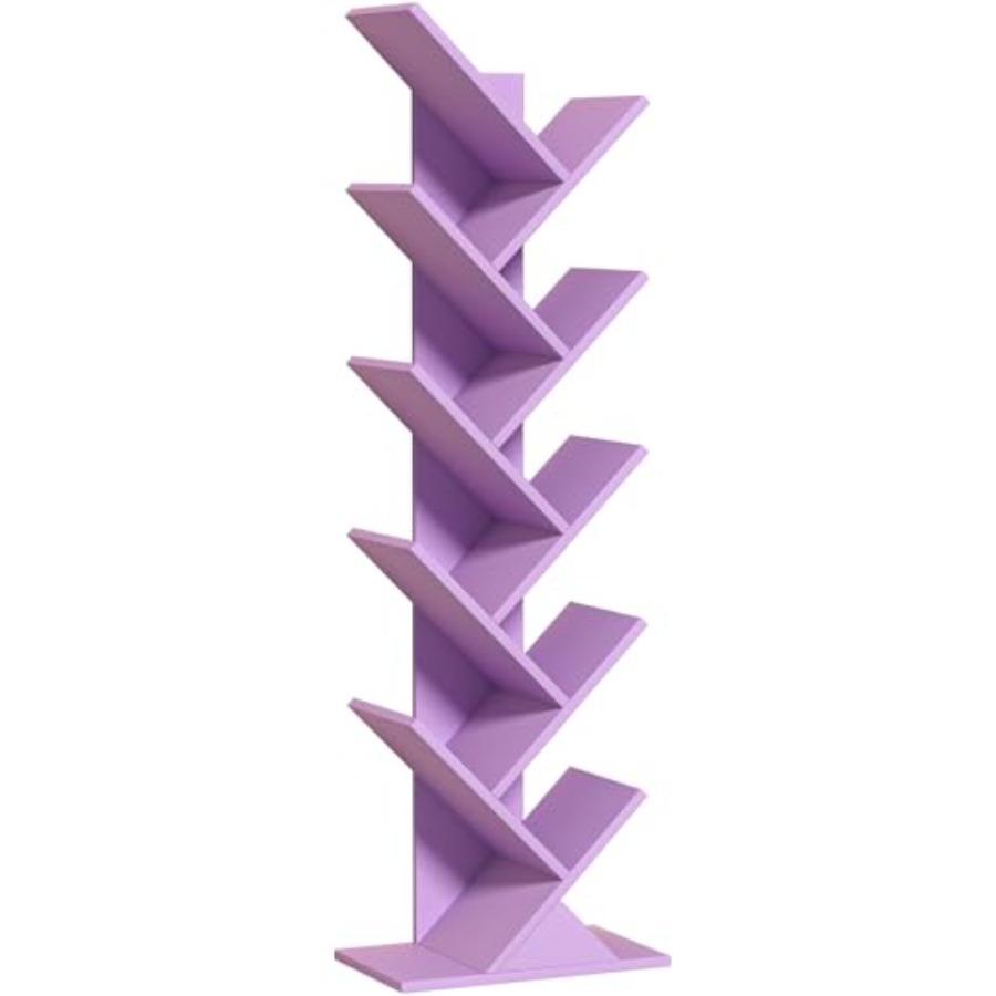 Bookcase Wood Shelf - Tree Book Shelf, Floor Standing Wood