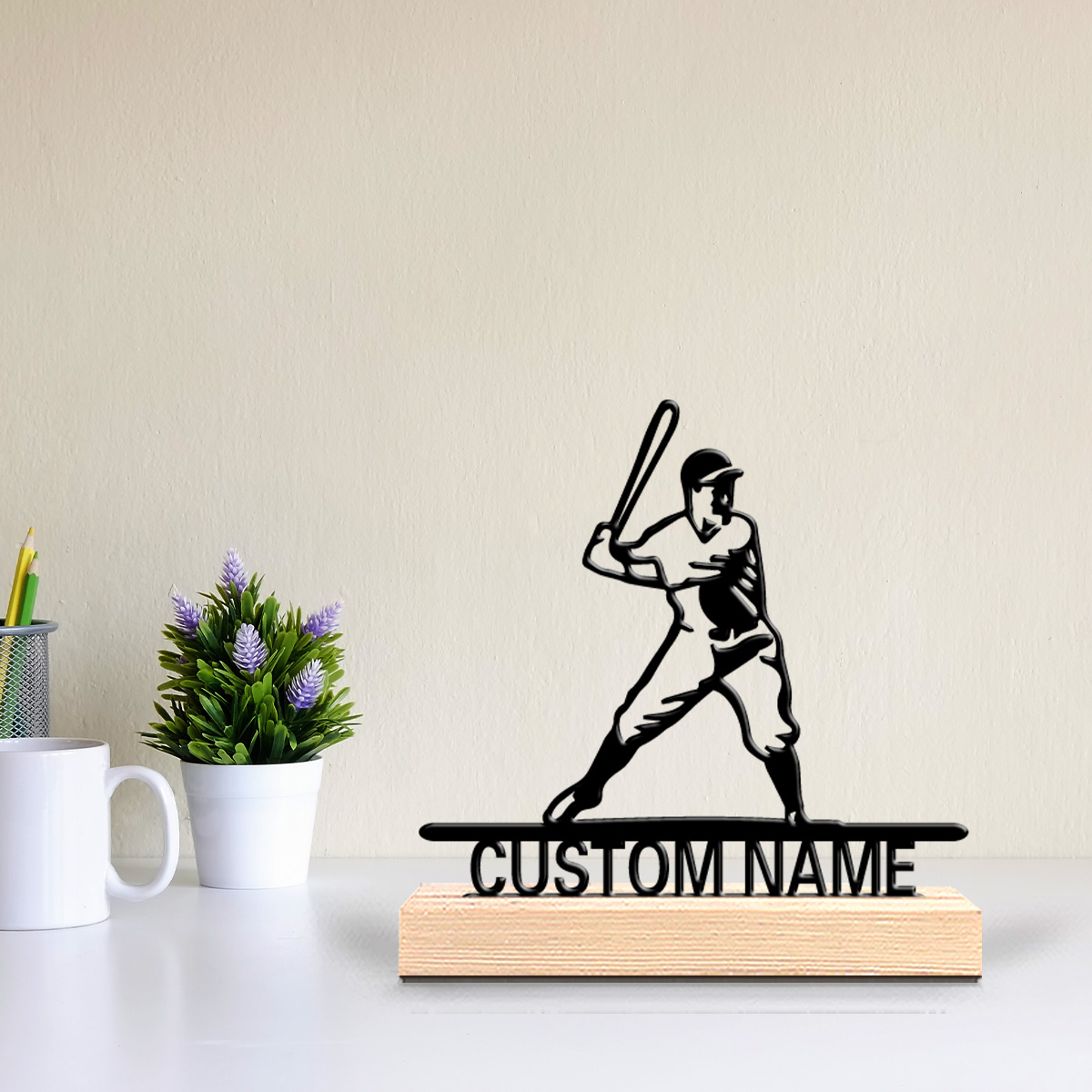 Home Office Industrial Style - 1pc Cute Personalized Custom batter Metal