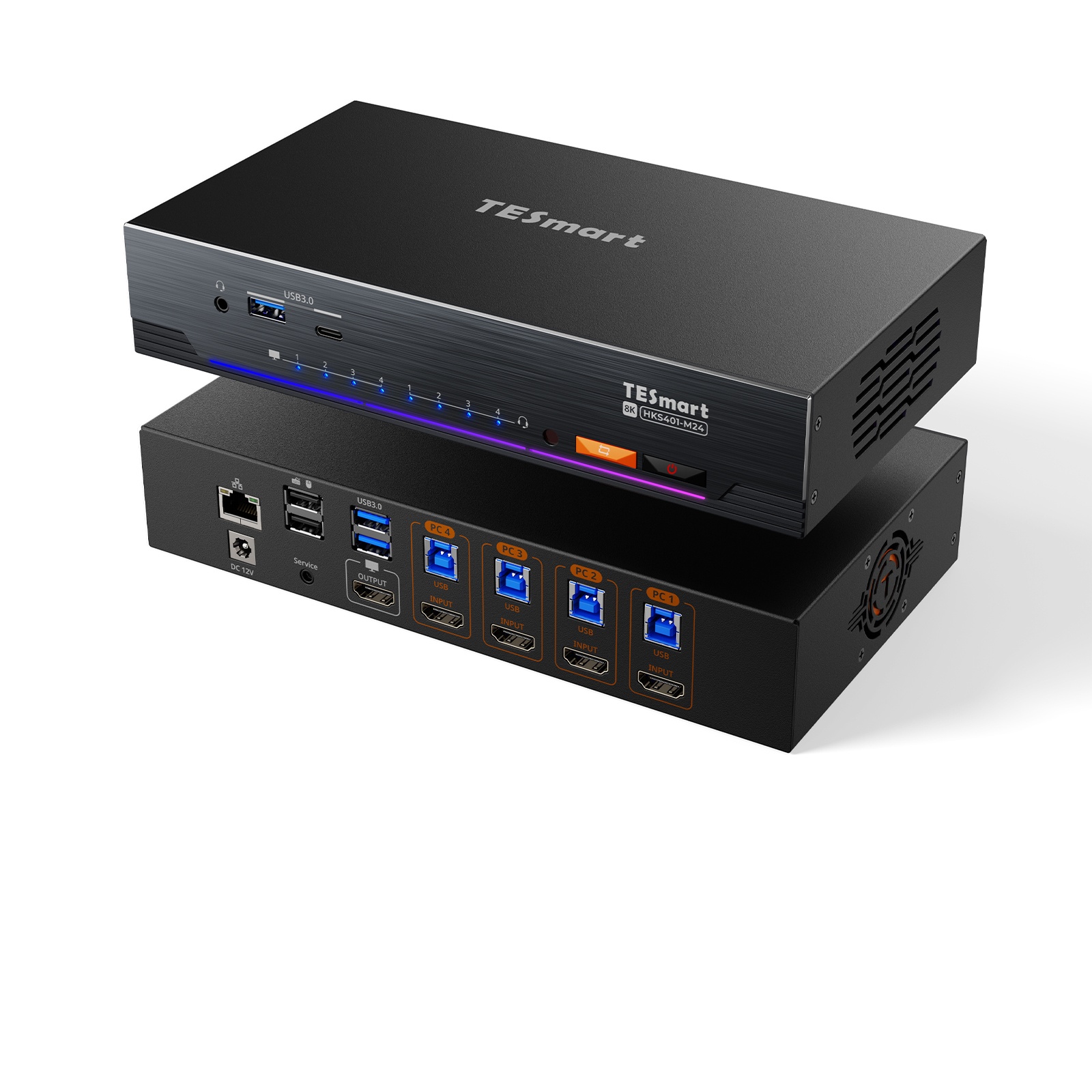 Home Office Kvm Switch - ZXY TESmart 4 Port KVM Console