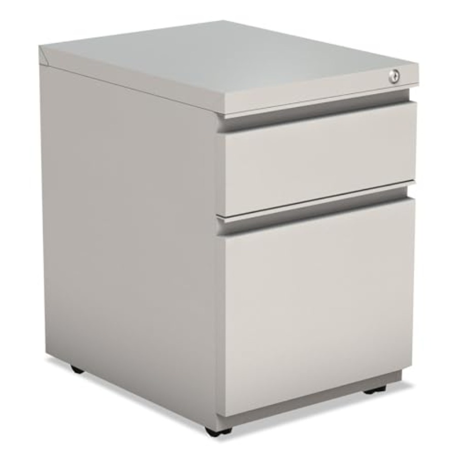 Drawer Pedestal Cabinet - Light Gray 2-Drawer Metal Pedestal Box