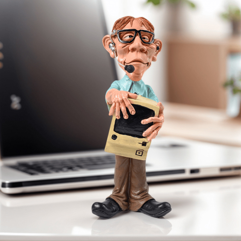 Home Office Freelancer - Resin Storyteller Figurine - Collector's Grade