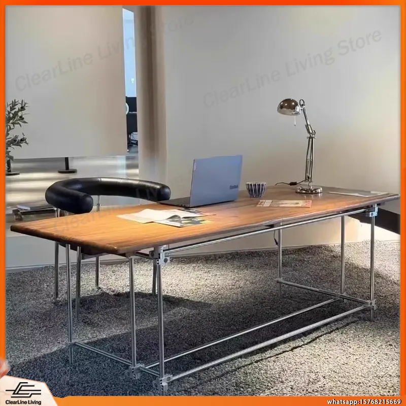 Home Office Industrial Style - Ocean Board Desk Industrial Style Computer