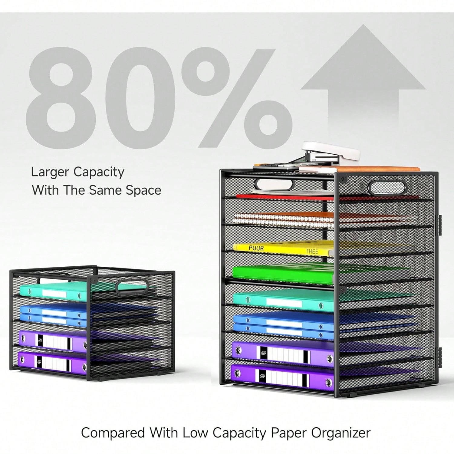 9 Tier Paper Organizer With Ha - مراجعة Letter Tray Desk وسعره