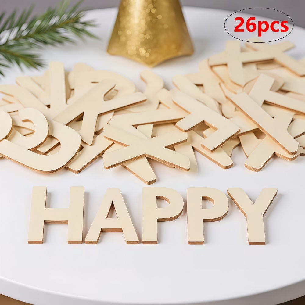 26pcs Designable Wood Letters  - مراجعة Letter Tray Desk وسعره