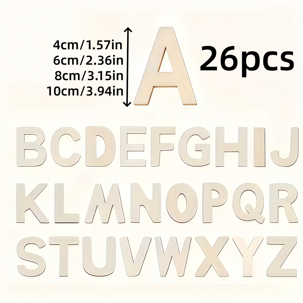 26pcs Designable Wood Letters  - مراجعة Letter Tray Desk وسعره