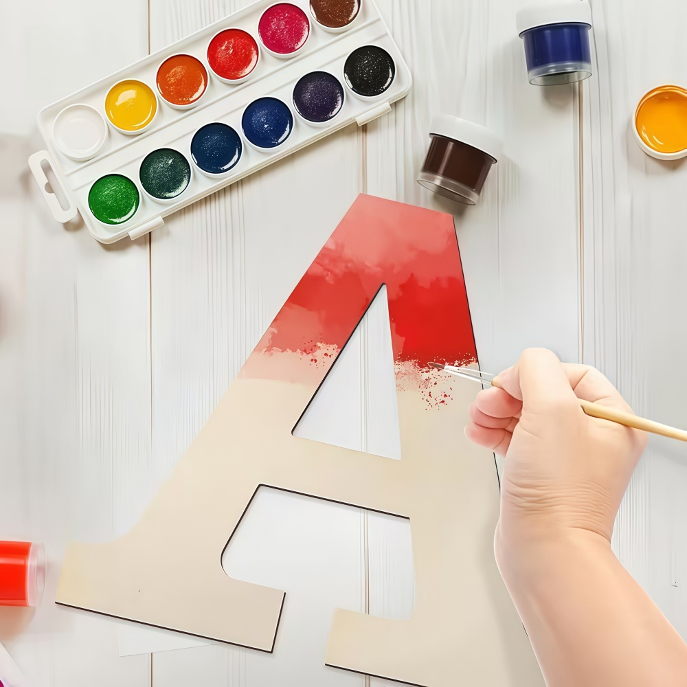 26pcs Designable Wood Letters  - مراجعة Letter Tray Desk وسعره