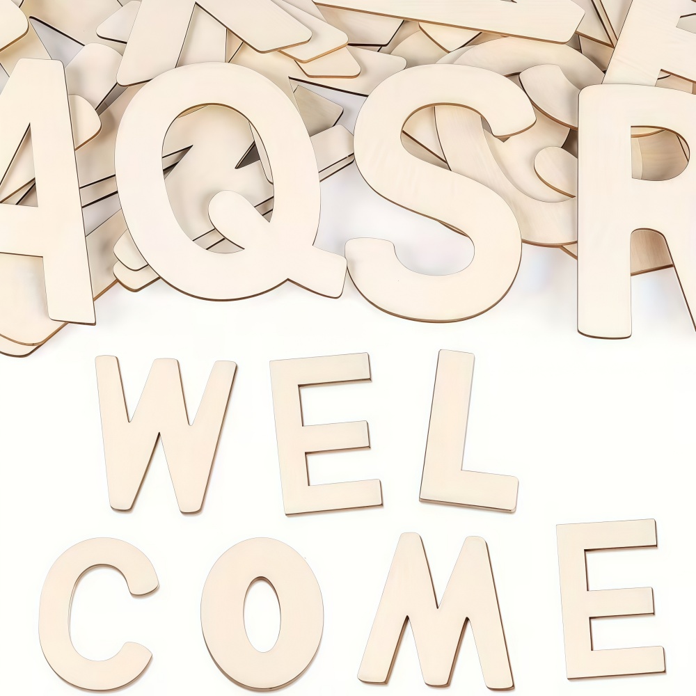 26pcs Designable Wood Letters  - مراجعة Letter Tray Desk وسعره