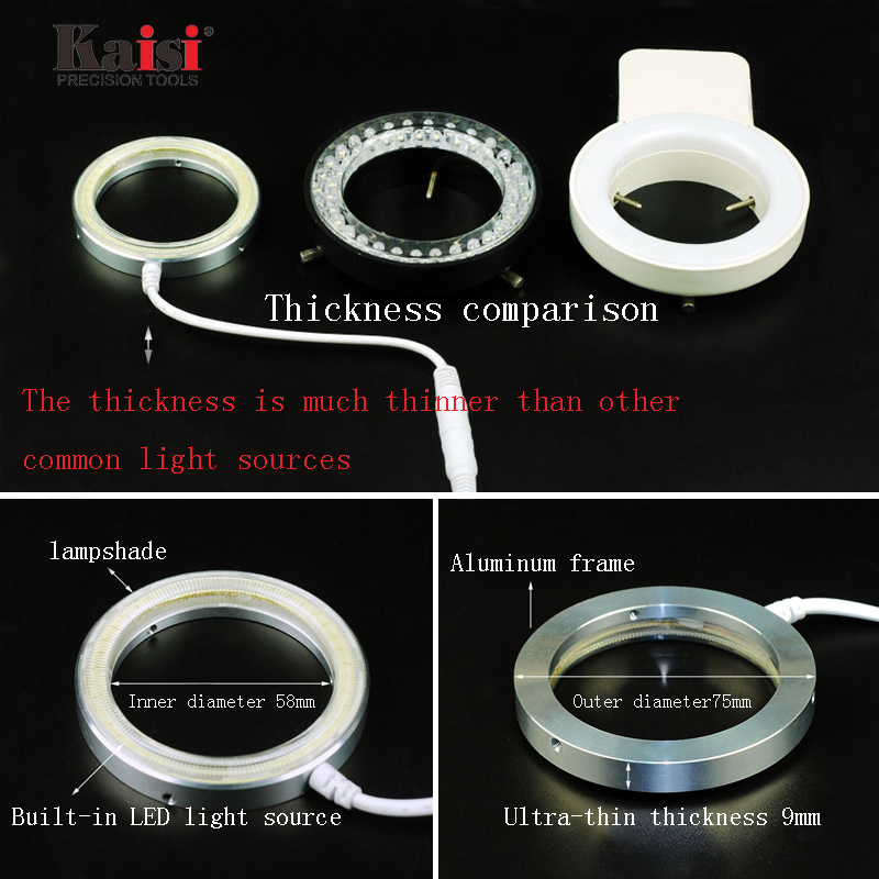 Kaisi Ultra Thin 60 LED Adjust - مراجعة Zoom Lighting Kit وسعره