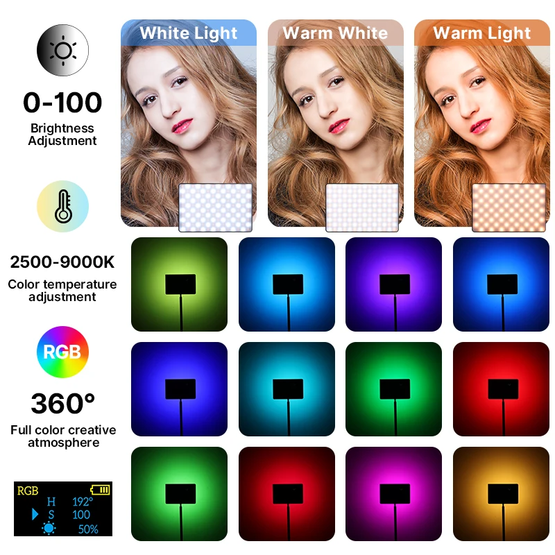 Ulanzi LT003 RGB Video Light F - مراجعة Zoom Lighting Kit وسعره