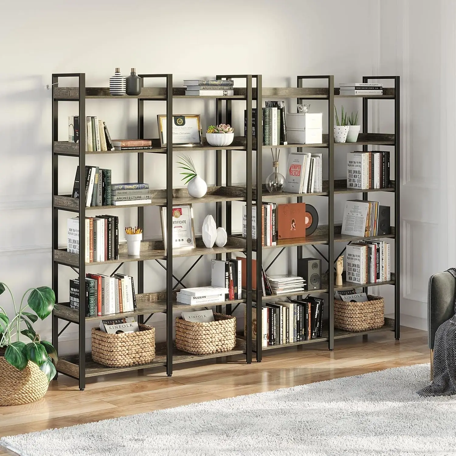BestsellerSeventable Bookshelf - مراجعة Bookcase Wood Shelf وسعره