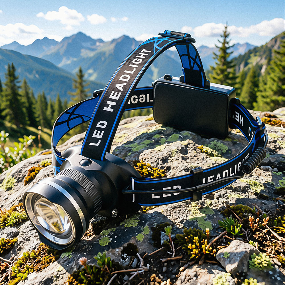 LED Aluminum Alloy Headlamp 4- - مراجعة Zoom Lighting Kit وسعره