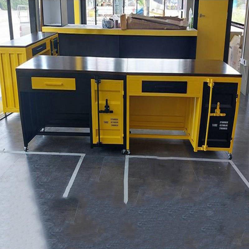 Industrial style computer desk - مراجعة Home Office Industrial Style وسعره