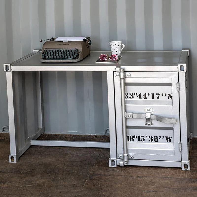 Industrial style computer desk - مراجعة Home Office Industrial Style وسعره