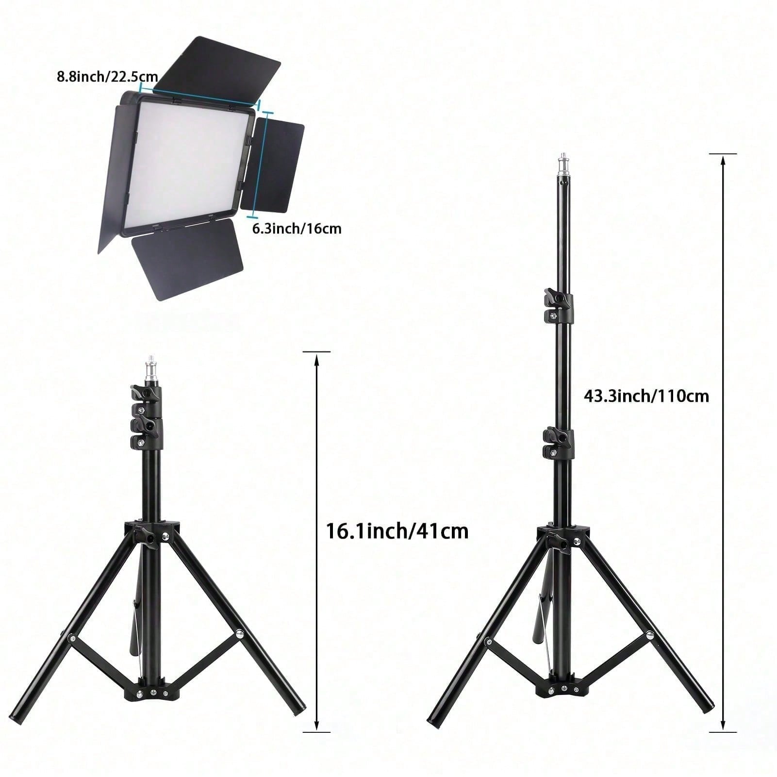 10 Inch Square 3-Color LED Fil - مراجعة Zoom Lighting Kit وسعره
