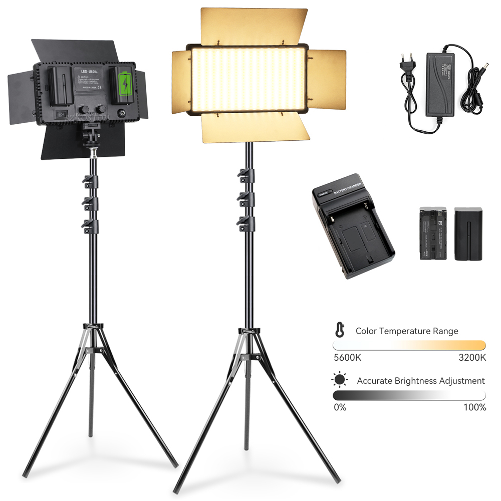U600 LED Photo Studio Light fo - مراجعة Zoom Lighting Kit وسعره