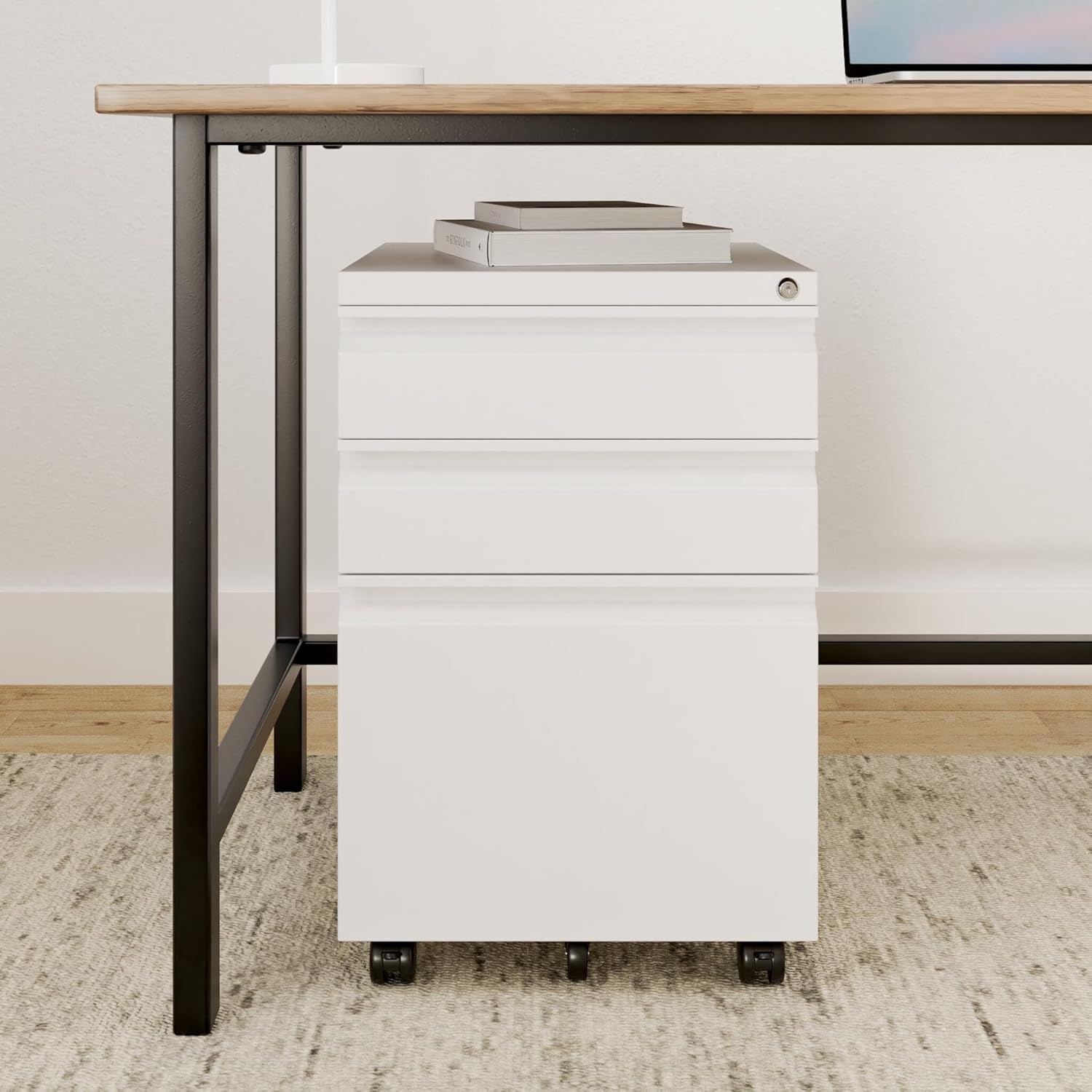 3 Drawer File Cabinet with Loc - مراجعة Drawer Pedestal Cabinet وسعره