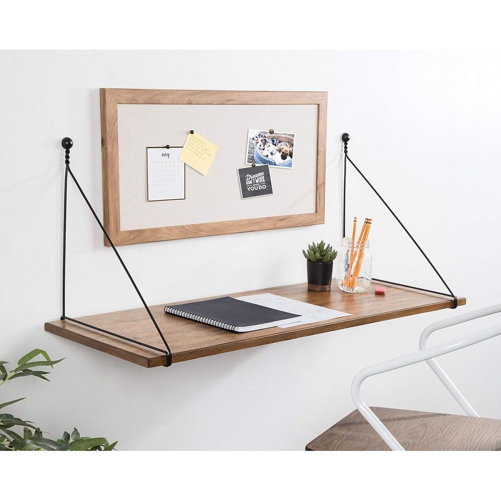 Rustic Brown Industrial Wall D - مراجعة Home Office Industrial Style وسعره