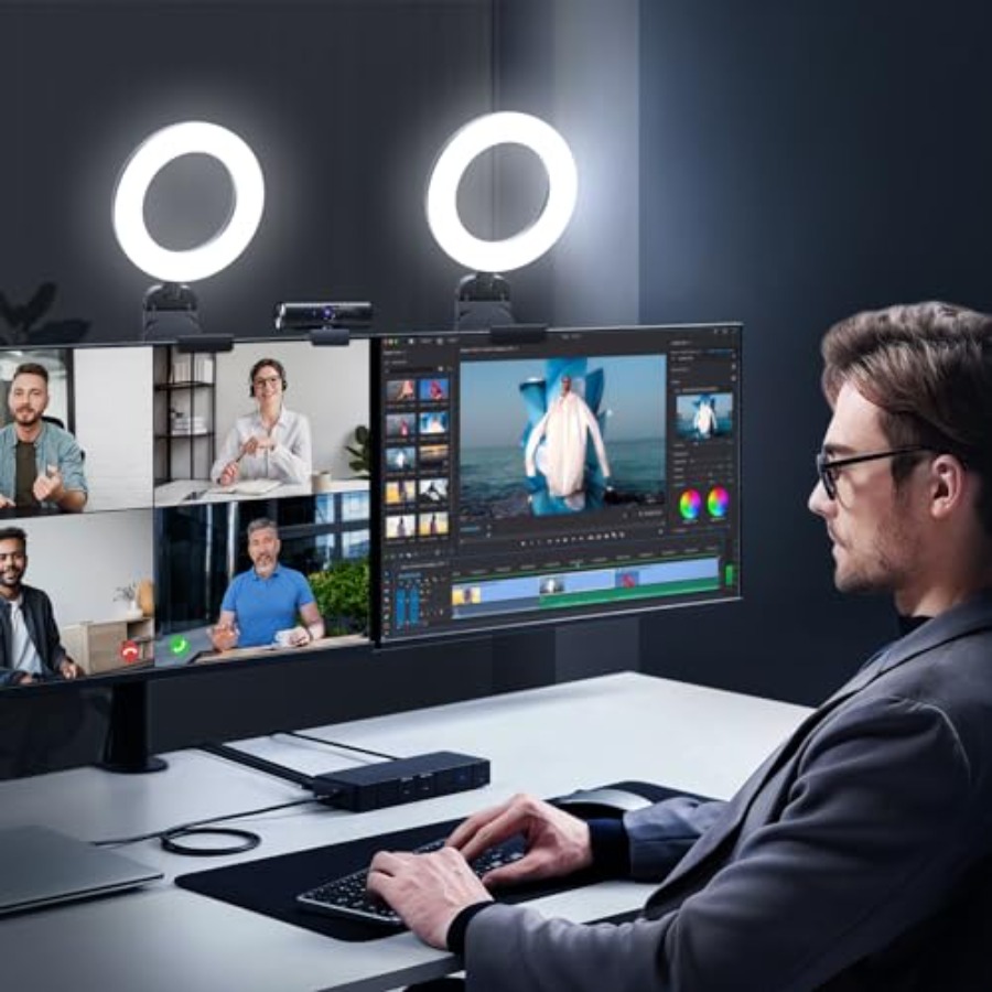 2Packs-Ring Light for Computer - مراجعة Zoom Lighting Kit وسعره