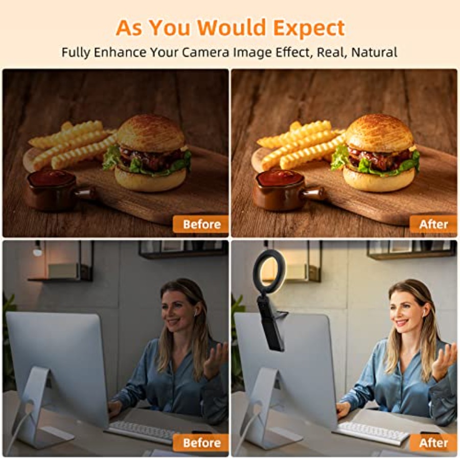 2Packs-Ring Light for Computer - مراجعة Zoom Lighting Kit وسعره