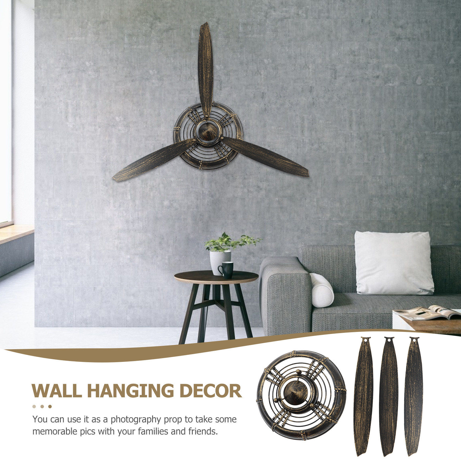 Vintage Propeller Wall Hanging - مراجعة Home Office Industrial Style وسعره