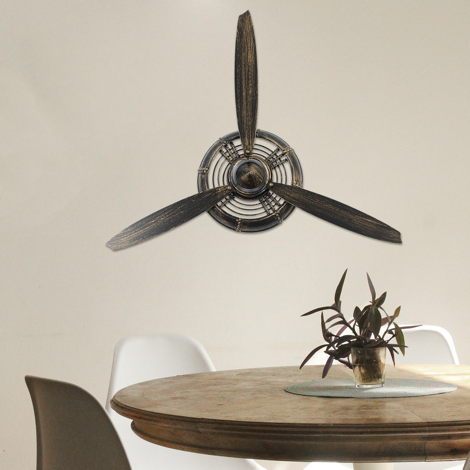 Vintage Propeller Wall Hanging - مراجعة Home Office Industrial Style وسعره