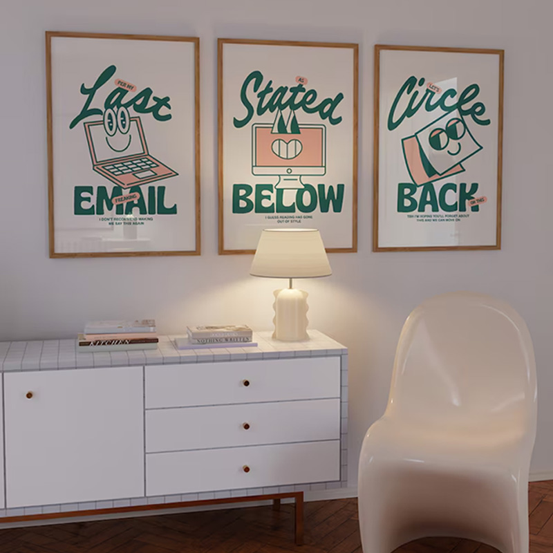 Funny Green Office Art Poster  - مراجعة Home Office Email وسعره
