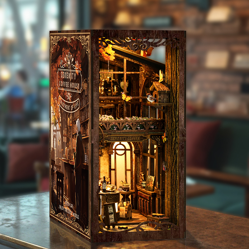 DIY Wooden Book Nook 3D Puzzle - مراجعة Home Office Architecture وسعره