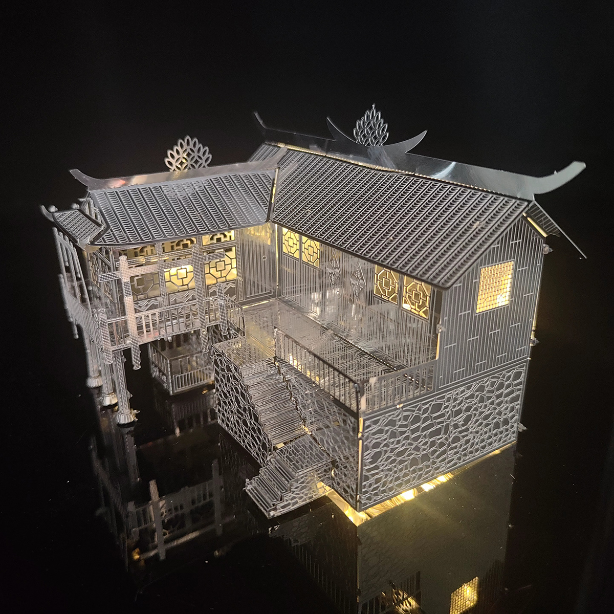 3D Metal Puzzle Stilt House Ar - مراجعة Home Office Architecture وسعره