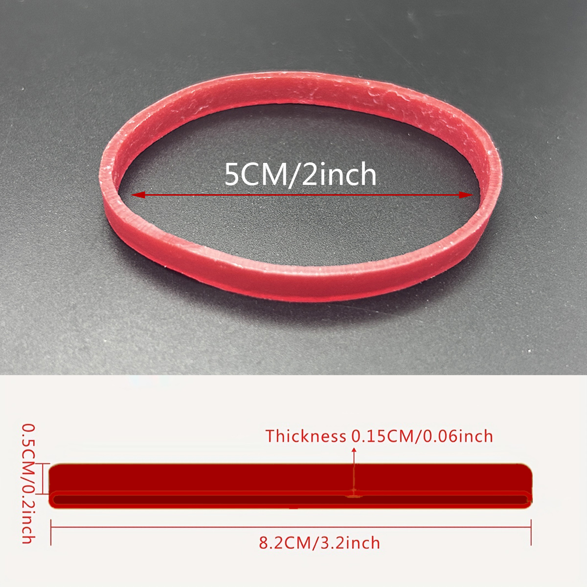100pcs Red Color Elastic Rubbe - مراجعة Home Office Freelancer وسعره