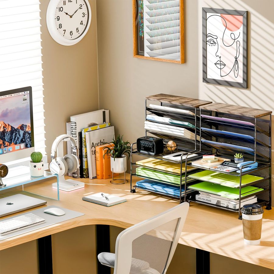 Trending 7 Tier Desk File Orga - مراجعة Letter Tray Desk وسعره