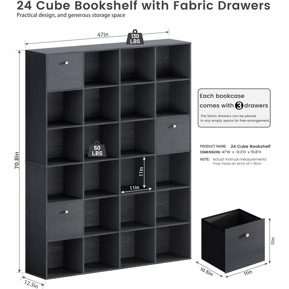 24-Tier Open Shelf Bookcase wi - مراجعة Bookcase Wood Shelf وسعره