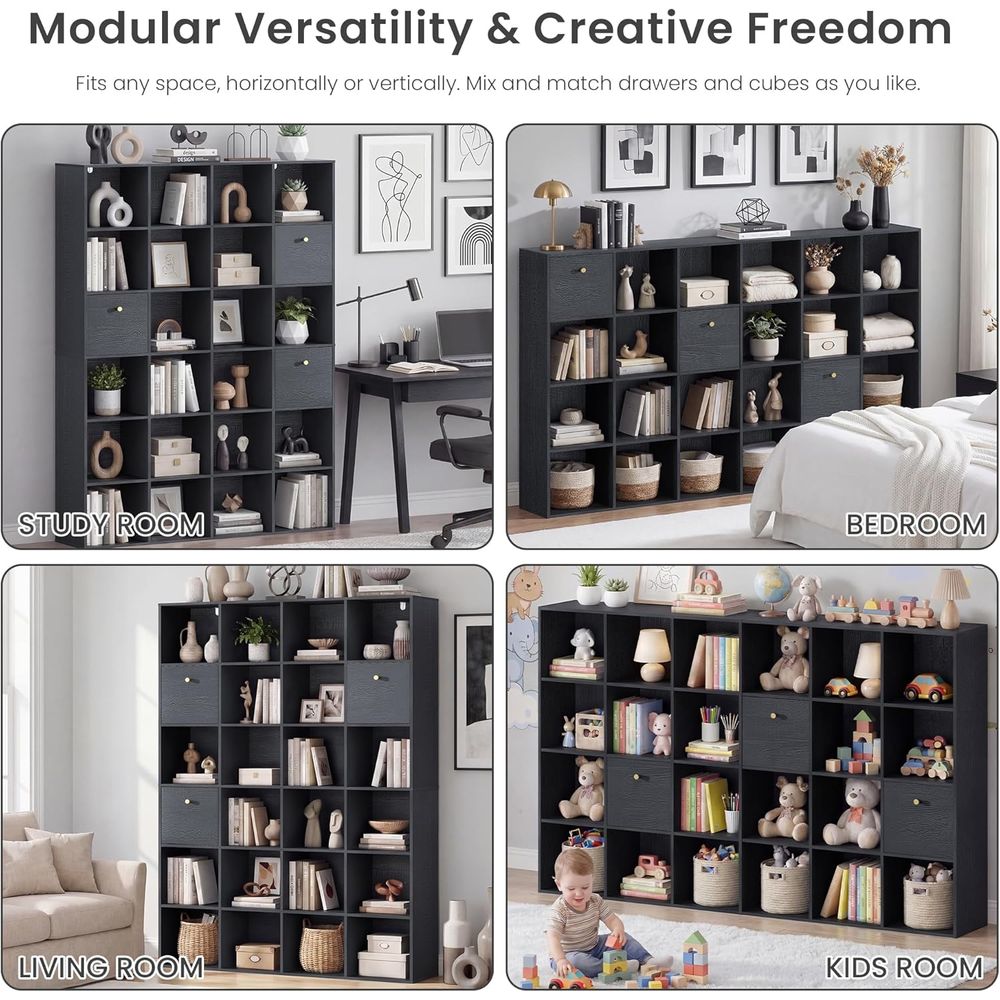 24-Tier Open Shelf Bookcase wi - مراجعة Bookcase Wood Shelf وسعره