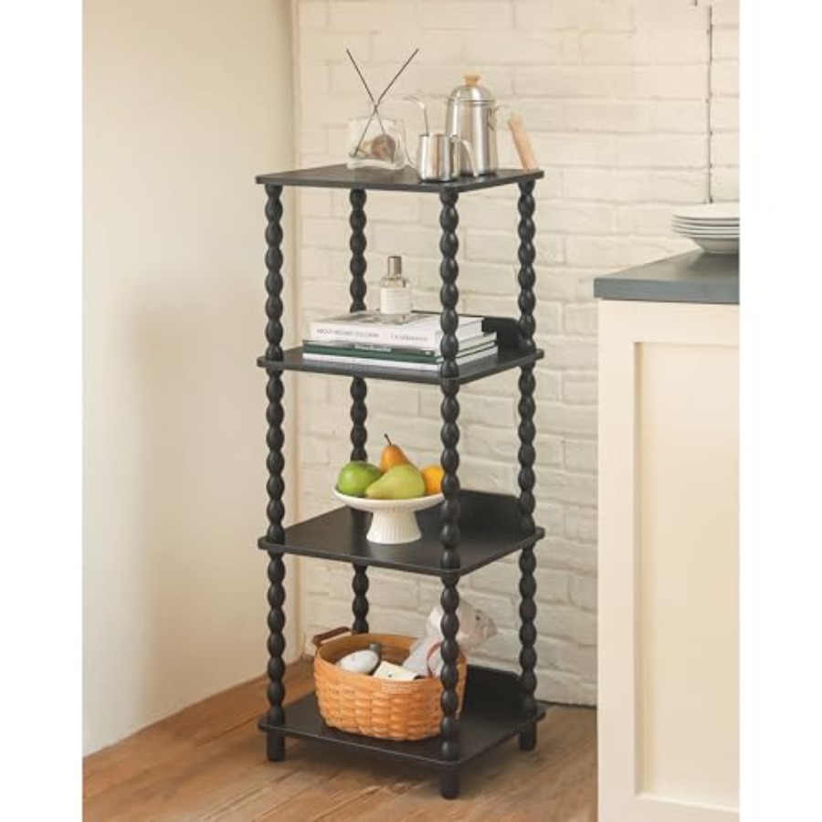 Book Shelf, 4-Tier Bookshelf w - مراجعة Bookcase Wood Shelf وسعره