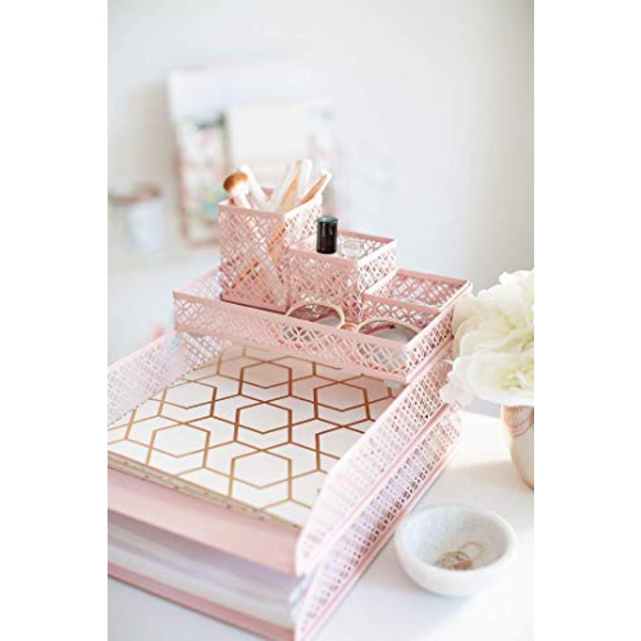 Desk Organizer Set for Women 6 - مراجعة Letter Tray Desk وسعره