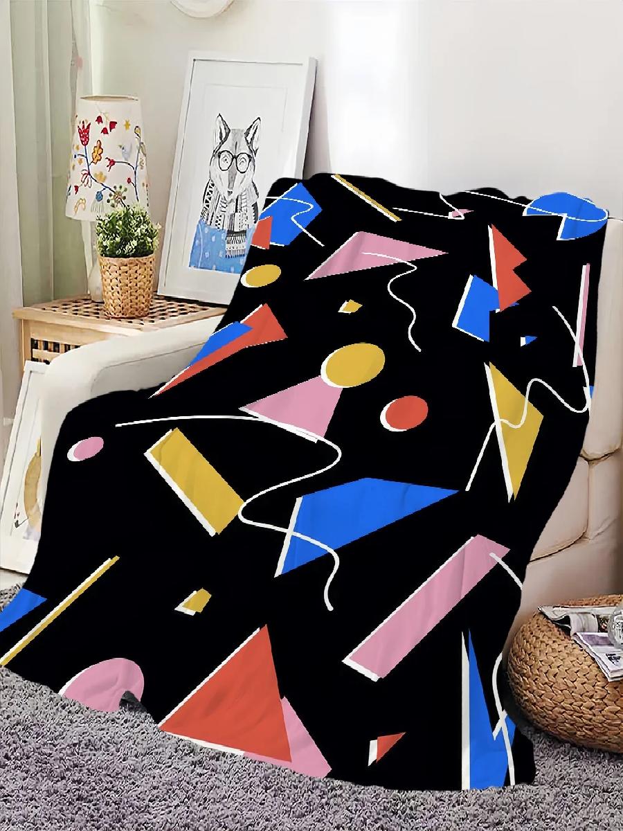Memphis Art Throw Blanket Soft - مراجعة Home Office Cozy وسعره