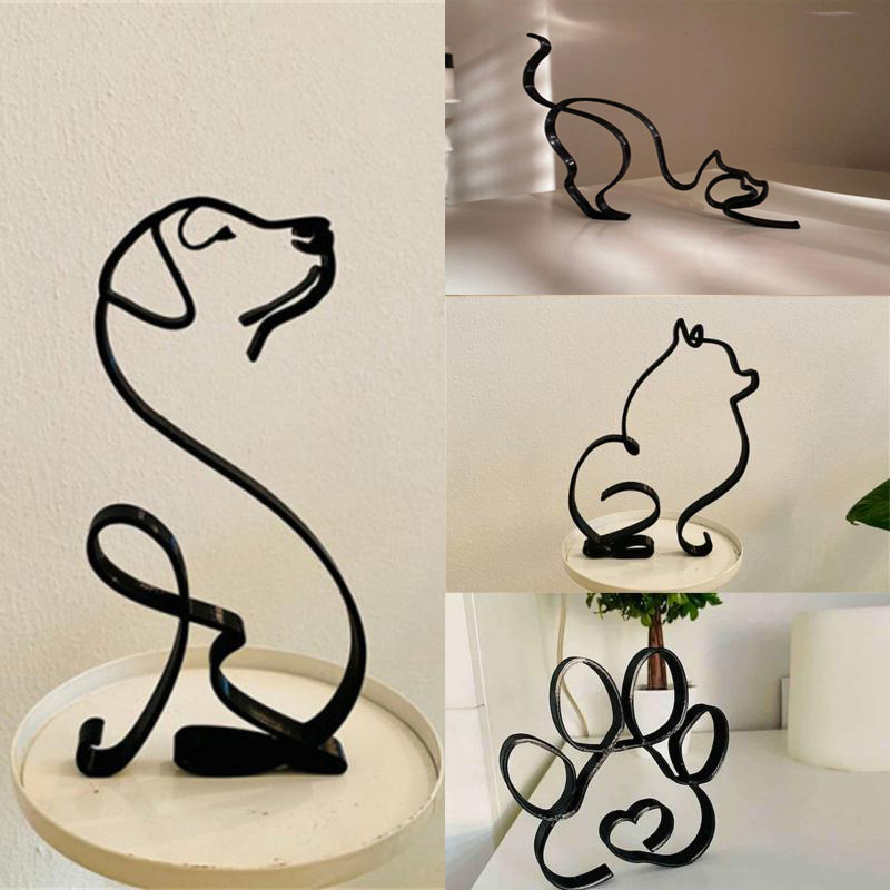Dog Art Sculpture Metal Dog Ab - مراجعة Home Office Freelancer وسعره