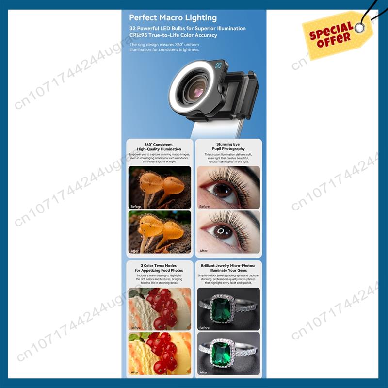 -A15I 10-20X Zoom Macro Lens W - مراجعة Zoom Lighting Kit وسعره