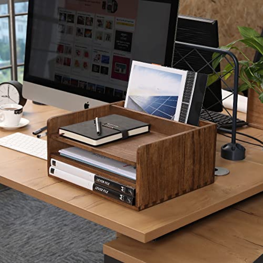 Desk Organizer for File Folder - مراجعة Letter Tray Desk وسعره