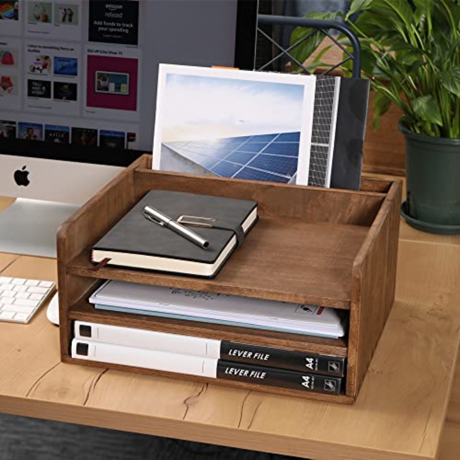 Desk Organizer for File Folder - مراجعة Letter Tray Desk وسعره