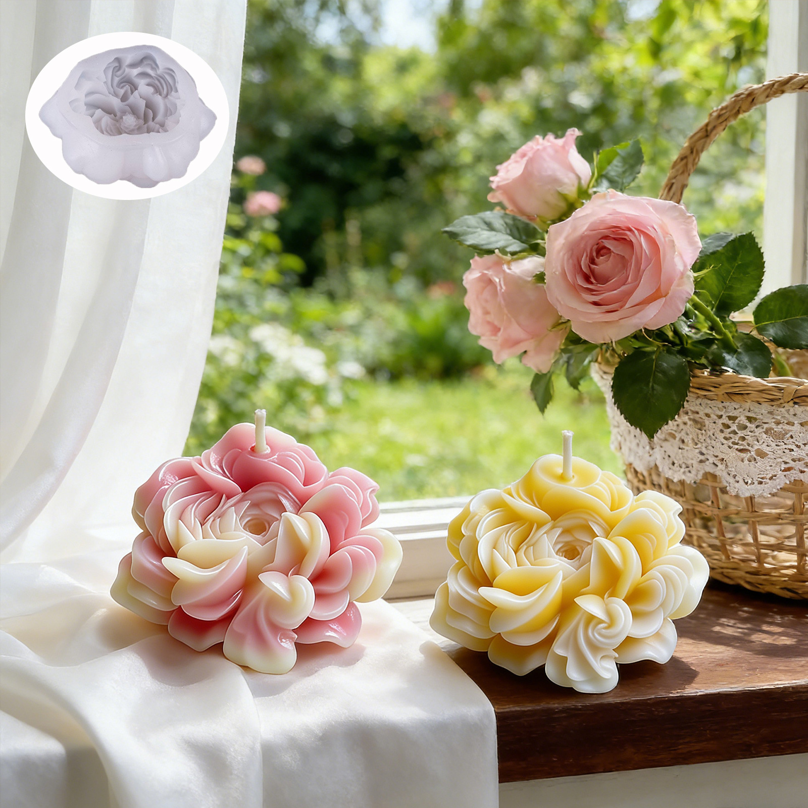 Silicone Flower Mold White Sce - مراجعة Home Office Architecture وسعره