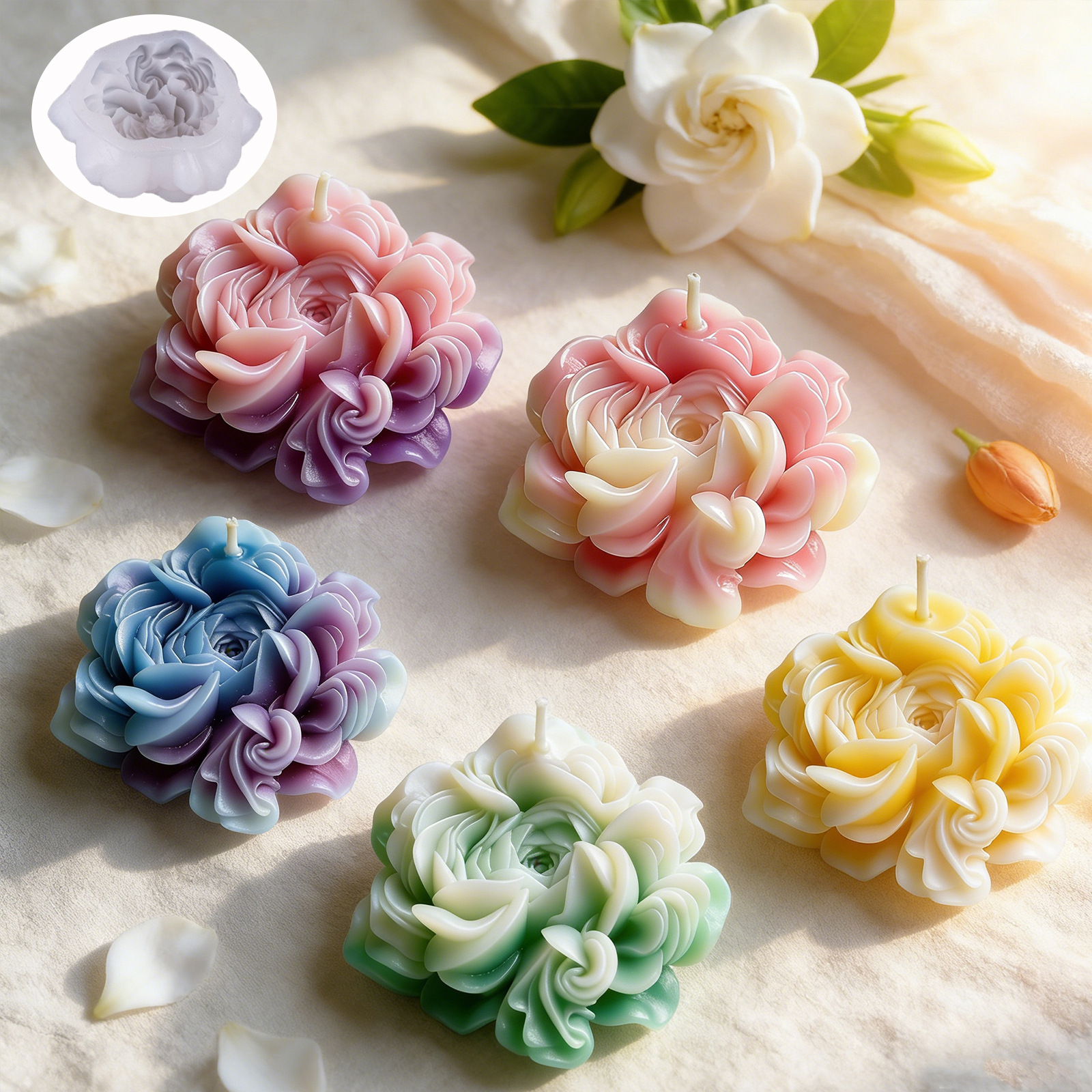 Silicone Flower Mold White Sce - مراجعة Home Office Architecture وسعره