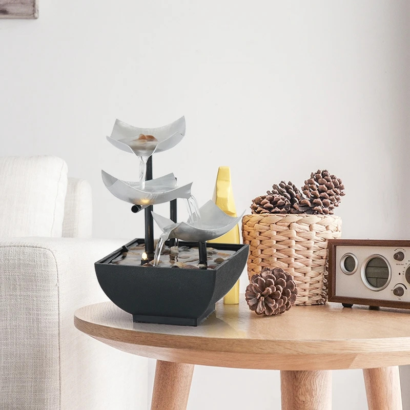 Tabletop Water Fountain Orname - مراجعة Home Office Cozy وسعره