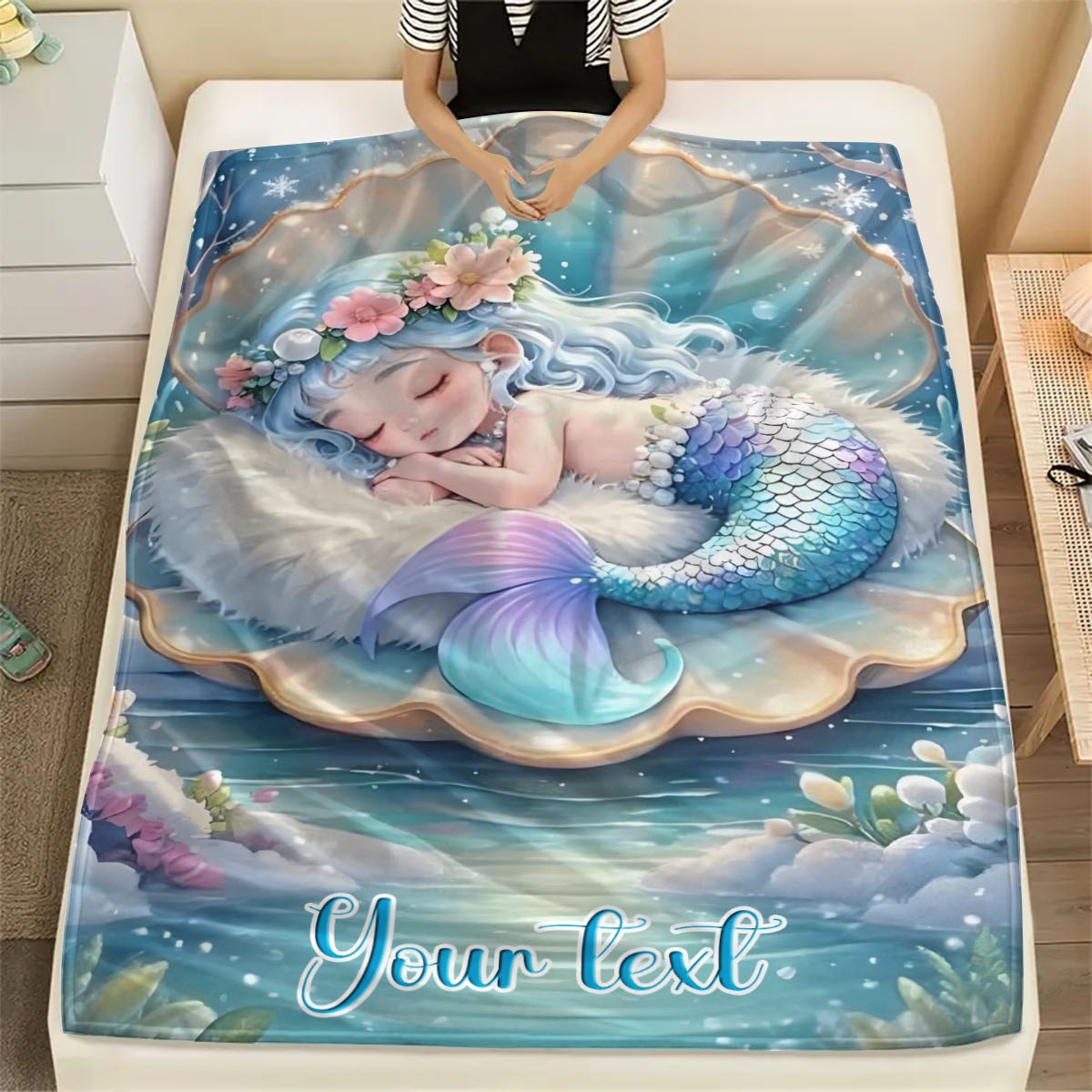 Personalized Name Mermaid   Bl - مراجعة Home Office Cozy وسعره