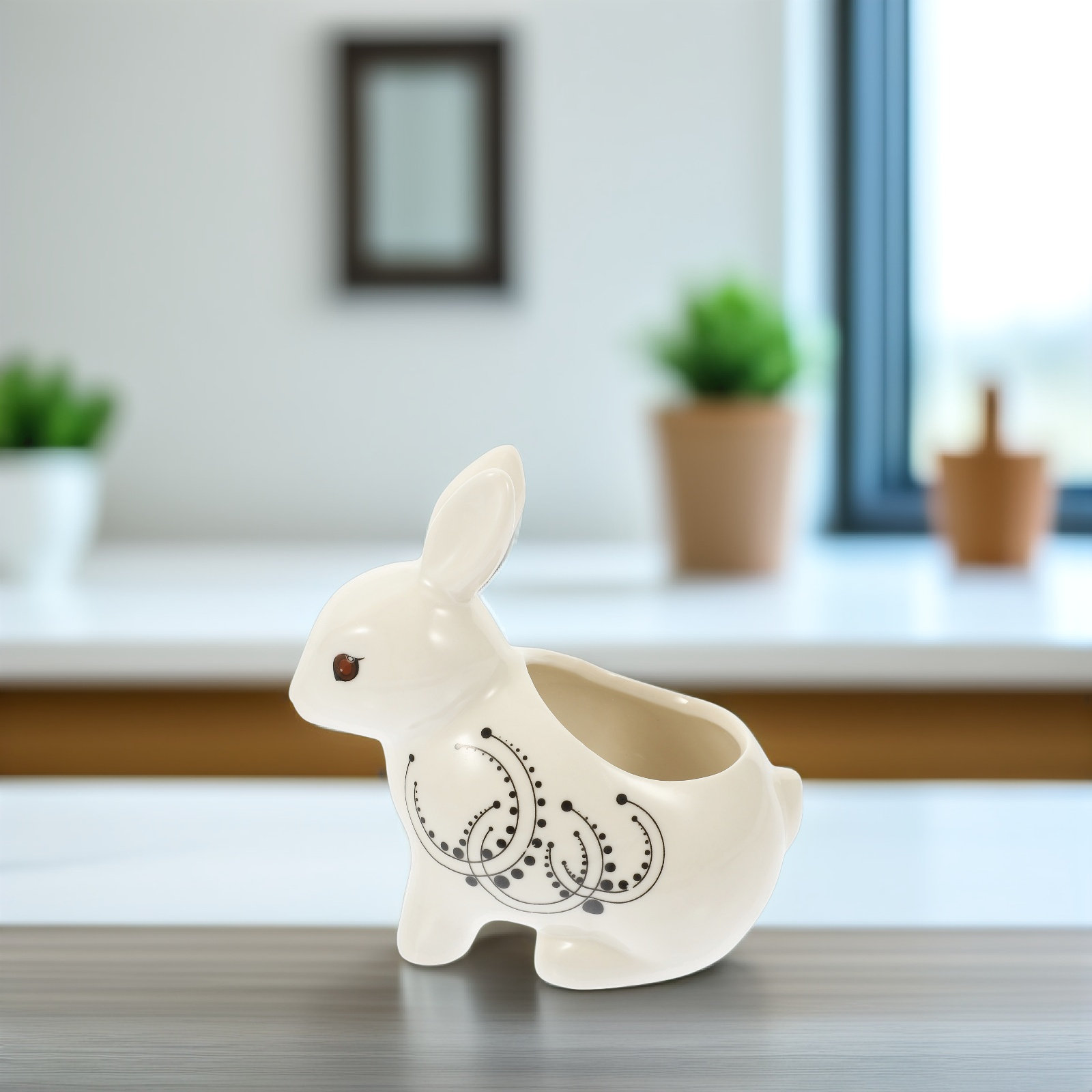 Rabbit Shaped Ceramic Flower P - مراجعة Home Office Design Ideas وسعره