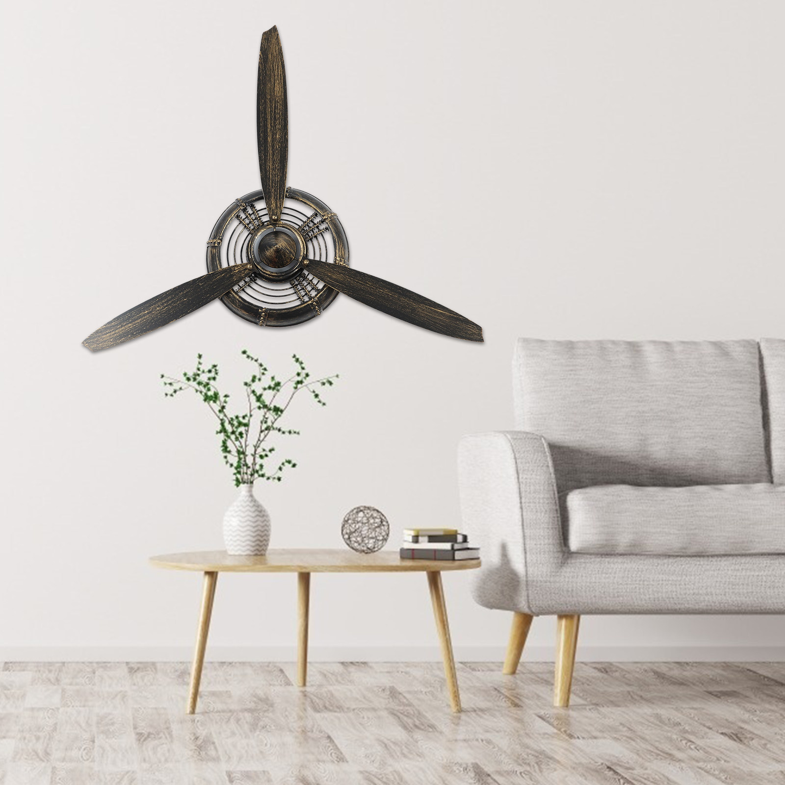 Vintage Propeller Wall Hanging - مراجعة Home Office Industrial Style وسعره