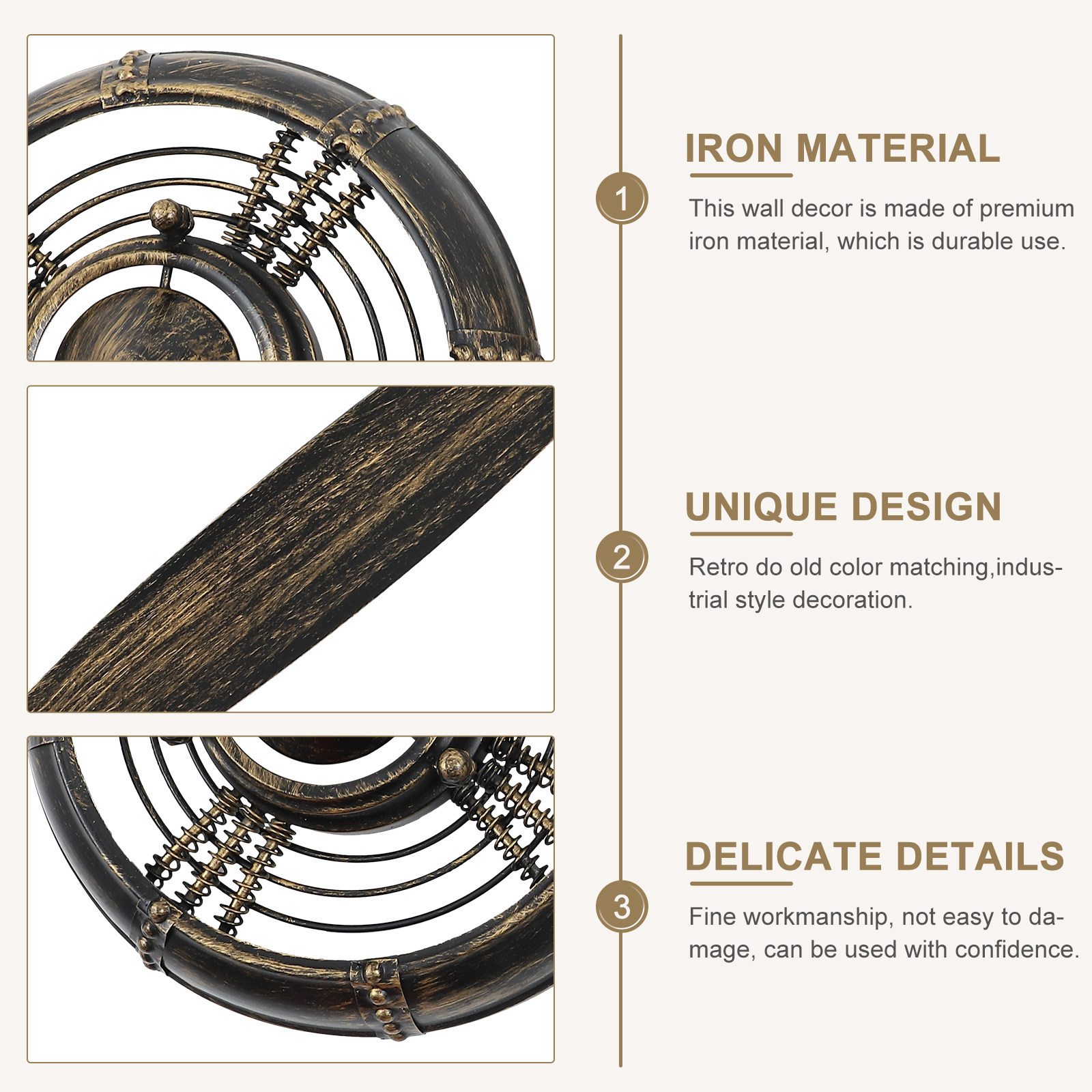 Vintage Propeller Wall Hanging - مراجعة Home Office Industrial Style وسعره