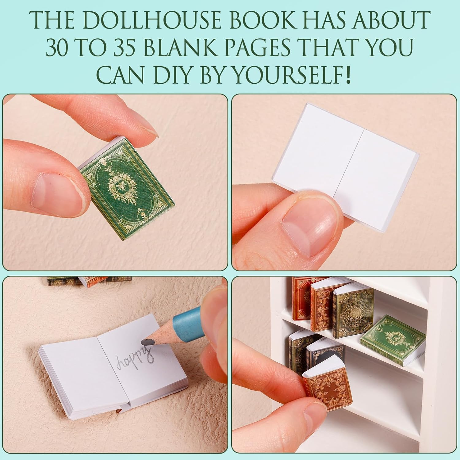 36 Pcs 1:12 Scale Dollhouse Mi - مراجعة Bookcase Wood Shelf وسعره
