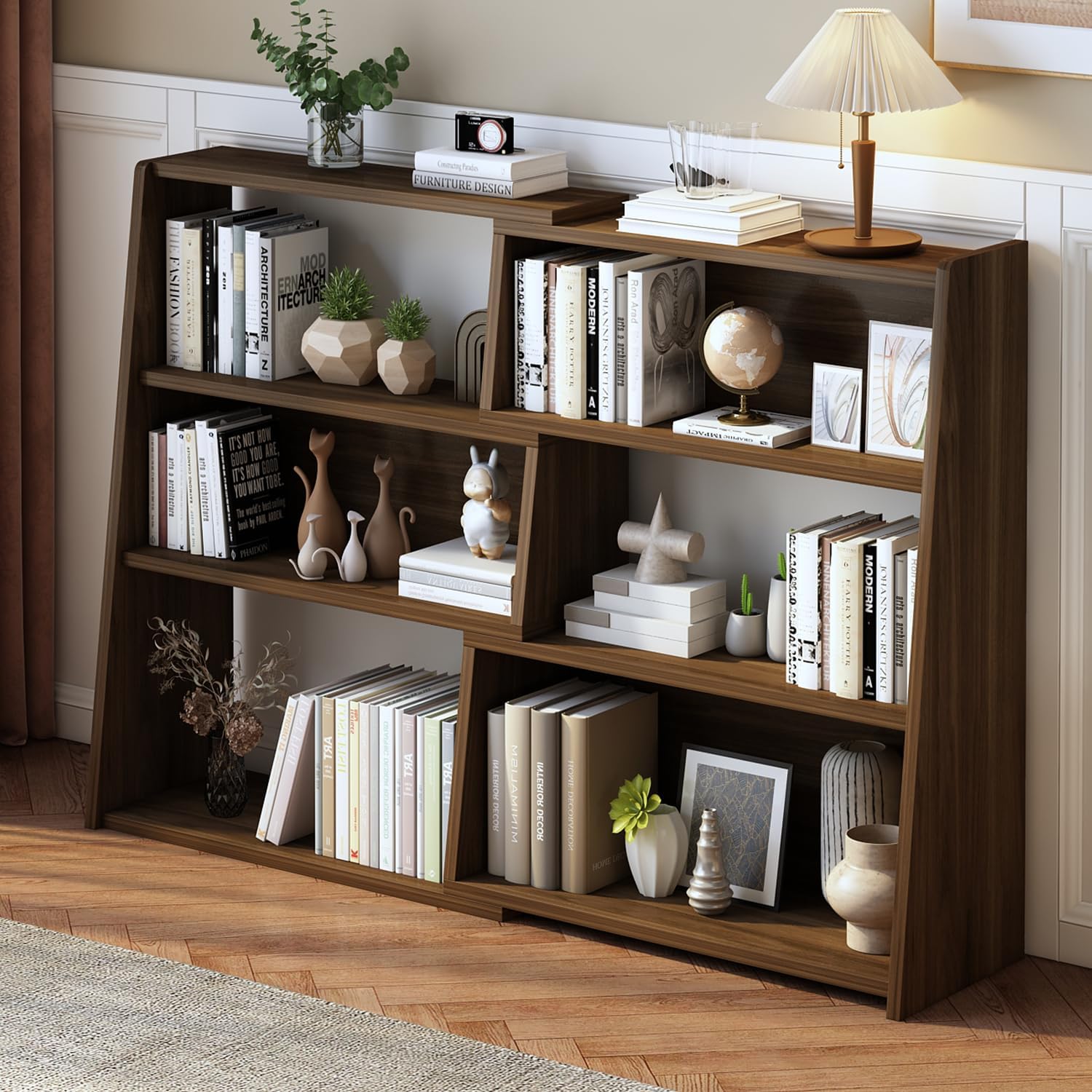 Wooden Extendable Shelf Bookca - مراجعة Bookcase Wood Shelf وسعره